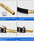 Installation guide for Brass Hose Barb Fittings Repair Kit for Water, Fuel and Air Lines Includes Two Pcs One Quarter Inch Six Millimeter Brass Barb Splicer Menders and Four Stainless Steel Pipe Clamps Beefed Up Durable Fuel Line Connector Fittings for Leak Free Quick Fix