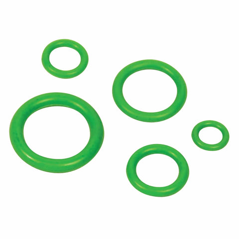 Hard Wearing HNBR O Ring Assortment In Organizer Case For Vehicle Repair And Tool Maintenance 270 Piece Set, various green O rings