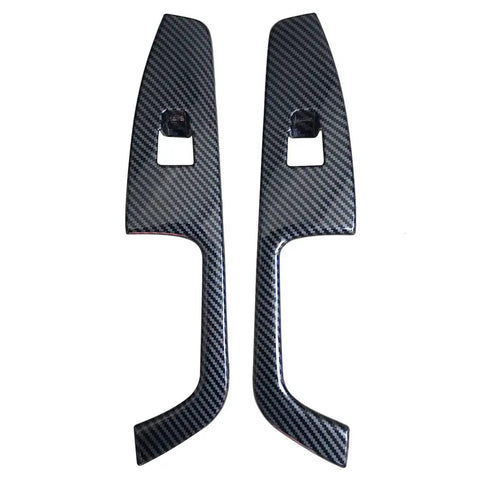 Four Piece Carbon Fiber Color Door Window Control Panel Cover Trim For Hyundai Elantra 2017 2018 2019 2020 North American Version