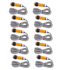 5-pair Through Beam Photoelectric Switch Sensor PNP Normally Open 6 To 36 VDC 300 mA with durable PVC cable and PMMA lens