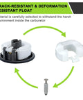 Go To Replacement Carburetor For Toro Recycler 22 Lawn Mower 20016 20017 20018 20073 Tecumseh LV195EA LEV100 float components
