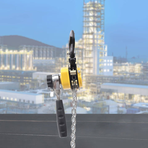 Mini Chain Hoist With G80 Chain, Ratchet Lever Come Along Hoist With Hook, industrial background