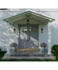 Entryway featuring a Traditional Antique Bronze Hanging Lantern With Clear Water Glass, 1-100W Medium Socket, pendant light.