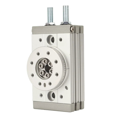 Heavy Duty Pneumatic Air Cylinder With 190 Degree Adjustable Rotating Arm Aluminum Alloy Body For Light Industry High Hardness