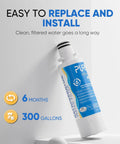 Replacement Refrigerator Water And Air Filter Bundle 4Pack For LG LT1000P LT1000 LT1000PC Kenmore Elite 9980 filter and icons