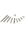 Assorted 940Pcs M2 M3 M4 M5 Phillips Countersunk Flat Head Machine Screws with Hex Nut displayed on a white background.