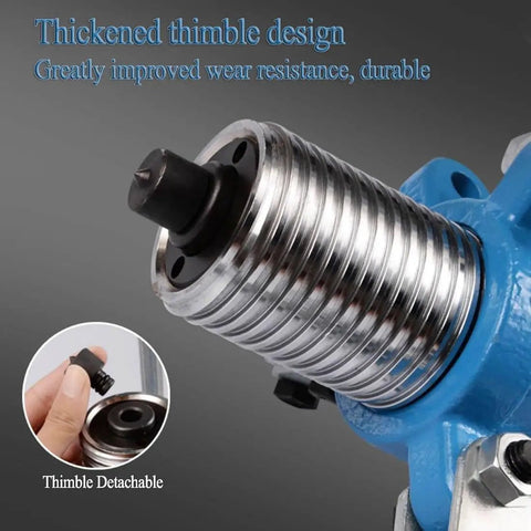 Detail of thickened thimble design from Badass 20 Ton Hydraulic Bearing Puller Kit Featuring Adjustable Dual Or Triple Jaw Setup.