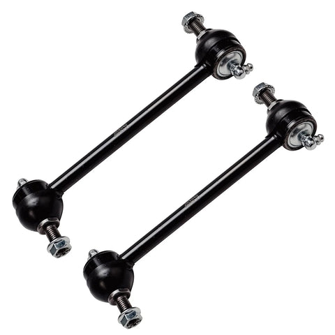 Close-up of sway bars from 14 Piece Beefy Front And Rear Suspension Kit With Wheel Bearing Hubs Tie Rods Ball Joints Front And Rear Sway Bars Boots Replacement For Chevy Impala Monte Carlo Pontiac Grand Prix Buick LaCrosse Regal Century