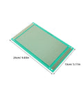Single Sided Fiberglass PCB Breadboard Kit 8 Pack Solderable Project Board for DIY electronics prototyping, dimensions shown