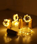 Wine Bottle Cork Lights With 12 LED Fairy String Lights Waterproof Battery Operated 10 Pack For Jars Parties Weddings warm glow