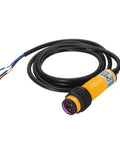 Industrial M18 Photoelectric Sensor With 30cm Diffuse Beam For Quick Setup, 6-36V DC, NPN NO Three-Line Proximity Switch