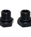 Battle Tested Aluminum Hex Adapter Fitting Kit Oil Coolant Plug with black anodized finish for ethanol fuel line connects pipes.