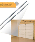 Vertical Garage Door Track Replacement Kit For 8Ft Doors Left And Right Side Rails For Residential And Light Commercial Use 88 Inch Rails For 2 Inch Rollers DIY Friendly Easy Install And Heavy Duty Steel Hardware