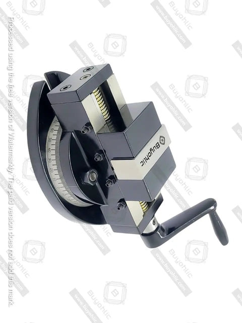 Heavy Duty Self Centering Milling Vise With Swivel Base And Hardened Steel Construction For Precision Machining Tasks featuring a 2 inch jaw width.