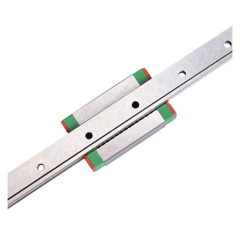 Four Piece MGN7H Linear Motion Slider Kit Plus Two MGN Rails, 100 to 800mm Range, high rigidity low noise rail close-up view