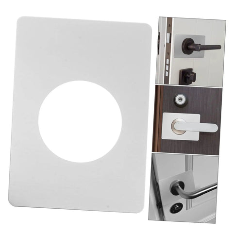 Stainless Steel Door Reinforcement Plate Set 6 Pieces No Drilling Deadbolt Cover And Repair Panel For Apartment Doors Keepin It Secure Rustproof