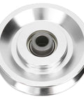 Heavy Duty Aluminum Alloy Pulley For Gym Cable Machine Strength Training Fitness Hardware With 10.5mm Inner Diameter Smooth Replacement Roller Wheel top view.