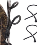 Lightweight Rubber Peephole Tube Replacement for Compound Bow String Systems installed on bow and two detached tubes