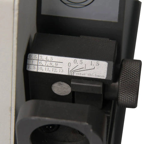 Close-up of measurement settings on Portable Drill Bit Sharpener With 11 Collets For 3 To 13mm Bits Beast Pro Grade Sharpener