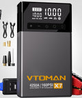 X7 Jump Starter With Air Compressor And Auto Shutoff Tire Inflator, 4250A Peak, 160 PSI, 12V Lithium Booster Box