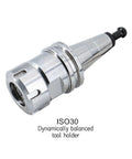 No Nonsense Heavy Duty Dynamic Balance Collet Chuck Bt30 Iso30 Tool Holder With Er16 Er20 Er25 Er32 Nut And Quick Swap Lengths 45 To 100 For Cnc Machine Atc Spindle Rig, ISO30 tool holder with dynamic balance.