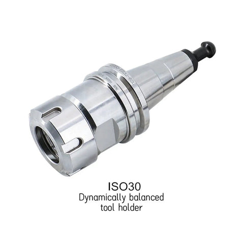 No Nonsense Heavy Duty Dynamic Balance Collet Chuck Bt30 Iso30 Tool Holder With Er16 Er20 Er25 Er32 Nut And Quick Swap Lengths 45 To 100 For Cnc Machine Atc Spindle Rig, ISO30 tool holder with dynamic balance.