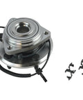 Front Wheel Bearing And Hub Assembly For 2007 2017 Jeep Wrangler And 2018 Wrangler JK with wiring and clamps shown