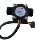 Water Flow Control Meter With LCD Display And Hall Sensor, G1/2 Inch Inlet, Real Time Flow Readout, showing flow sensor component