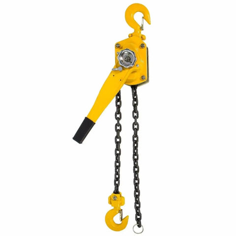 3/4 Ton Lever Block Chain Hoist Comealong With 10 Foot Chain, Beast Of A Heavy Duty Lift Puller For Trucks, Boats, And Garages