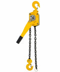1 1/2 Ton Lever Block Chain Hoist Comealong Lift Puller With 5 Foot Reach Heavy Duty Alloy Steel Chain 20MN2 Yellow Hook