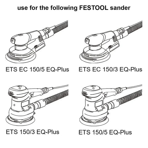 Festool sander compatibility ETS EC 150/5 EQ-Plus, ETS EC 150/3 EQ-Plus, ETS 150/3 EQ-Plus, ETS 150/5 EQ-Plus diagram