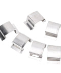 Sturdy Stainless Steel Greenhouse Clips For Climbing Plants, Glazing Sprung G Clamp Holders, Garden Maintenance Tool Set, Weatherproof Plant Securing Clips, 50 Pcs, silver clips