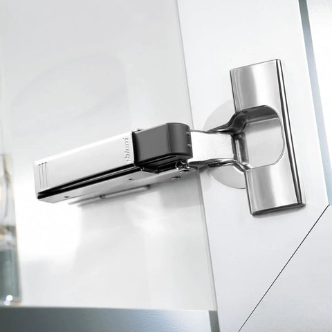 Soft Close Straight Arm Full Overlay Cabinet Hinges Nickel Finish Clip On For Frameless And Face Frame Doors Adjustable Quiet Operation