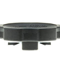 Side view of OEM oil filler cap replacement for Mitsubishi vehicles, fits Eclipse, Galant, Lancer, Endeavor, Montero Sport, Outlander, Mirage.