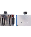 Heavy Duty AC Voltage Regulator 110V 230V 10000W SCR Thyristor Dimmer And Motor Speed Controller, front and back view