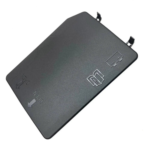 Direct Fit Battery Box Cover LFG1-18-593B for Mazda MX-5 Miata 2006-2013, black plastic lid with open symbols.