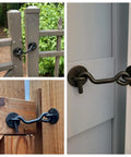 5 Pack 4 Inch Privacy Hook And Eye Gate Lock For Sliding Barn Doors And Screen Doors Heavy Duty Iron Latch Outdoors