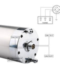 Water Cooled CNC Spindle Motor GDZ 125 5.5KW ER25 380V connections diagram