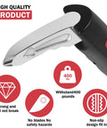 3 In 1 Car Door Handle For Elderly, Built Tough Vehicle Support Grip With Non Slip Nylon, 400 lbs Support, Red Finish