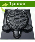 1 piece black Turtle Stepping Stone Mold For Garden Concrete Pavers Reusable DIY Tortoise Mold For Cement Turtle Garden Path Form