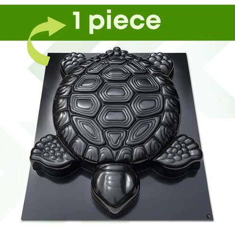 1 piece black Turtle Stepping Stone Mold For Garden Concrete Pavers Reusable DIY Tortoise Mold For Cement Turtle Garden Path Form