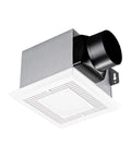 Quiet Bathroom Exhaust Fan With Light 50 CFM 1.0 Sone Easy Install No Attic Access Needed 4 Inch Duct LED Light 4000K 600LM