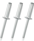 Heavy Duty Aluminum Blind Rivets Top Shelf Dome Head Silver Metal Fasteners Rock Solid quick setup 20mm head in silver color.