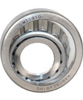 Close-up of chrome steel bearing from Trailer Wheel Hub Bearing Kit For One And A Quarter Inch And Three Quarter Inch Axles with LM11910 marking.