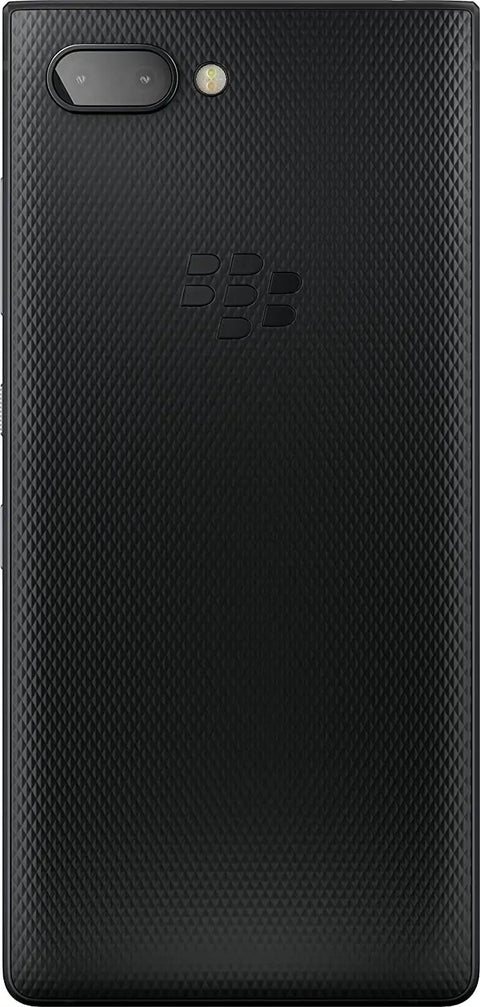 Back view of Unlocked Android Phone With Physical Keyboard And Speed Switch Smooth Flick Typing Sleek Silver Aluminum Build Twin Sim 4G Lte 64GB Storage Us Warranty Game Changer For Daily Grind.