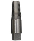 Close-up of a metal tap from Six Piece NPT Pipe Tap Set In Wooden Case With High Speed Steel Taps DWT Series Sizes One Eighth To One Inch Kit