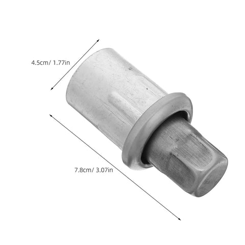 Four Pack Adjustable Stainless Steel Furniture Feet Leveling Legs For 1.5 Inch Tubes, 2.8 To 3.6 Inch Height, detailed view.