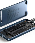 Heavy Duty Dual Bay Nvme Enclosure Boasts Straight Up Raid 0 1 Jbod And No Sweat Clone Mode For Kickin Fast Speed On 2280 M2 Ssd Portable External Storage Drive with M.2 slots and USB connection