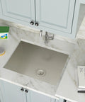 Undermount Bar Sink 15x17 Inches 16 Gauge Stainless Steel Wet Prep Single Bowl Handmade T304 Brushed Finish in kitchen counter