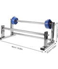 Manual Stretch Film Dispenser Wrapping Machine With Metal Plastic Frame Keepin It Simple Lightweight Hand Operated Unwinding Film Holder For Moving Relocation And Regular Wrapping Supplies, 46cm